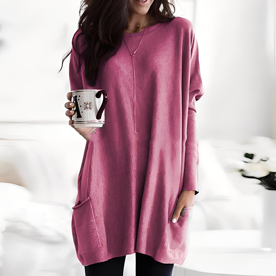 Camisola Tendência Diane, feminina e confortável, perfeita para looks de outono/inverno.