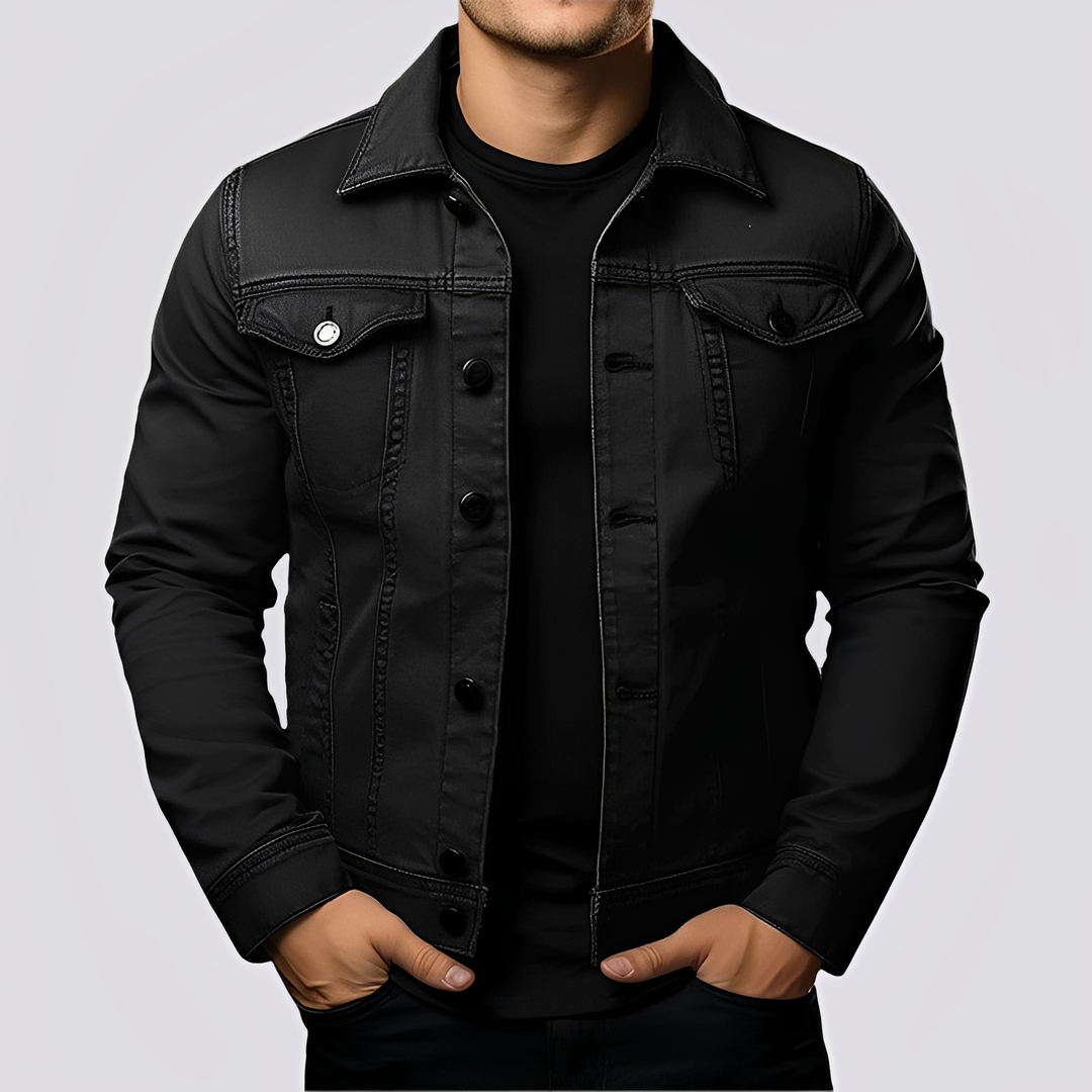 Jaqueta masculina casual clássica para homem, perfeita para o outono. Estilo atemporal e confortável para a moda masculina.