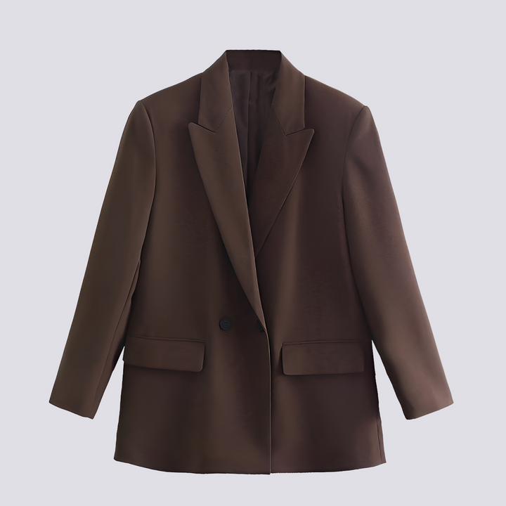 Blazer feminino oversized, perfeito para um look casual com jeans. Versátil, confortável e super na moda.