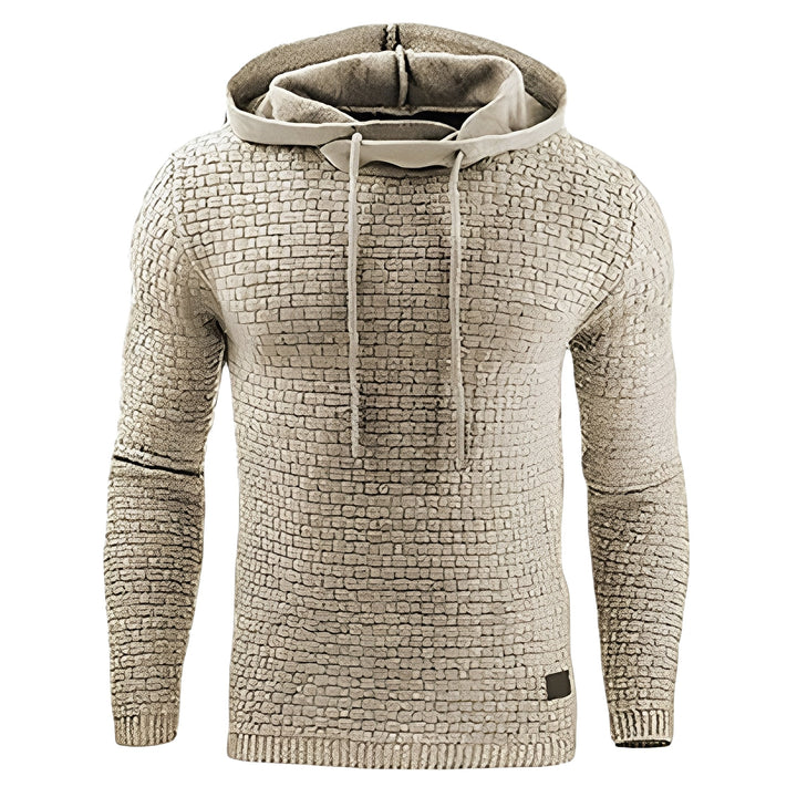 Camisola masculina descontraída de manga comprida, com foco em conforto para o dia a dia.