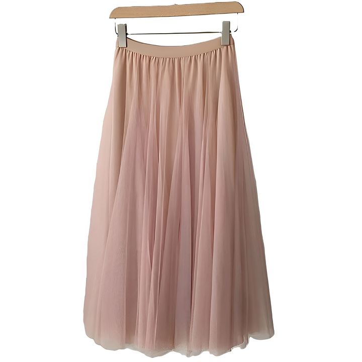 Vestuário feminino: saia plissada midi para um look elegante e moderno.