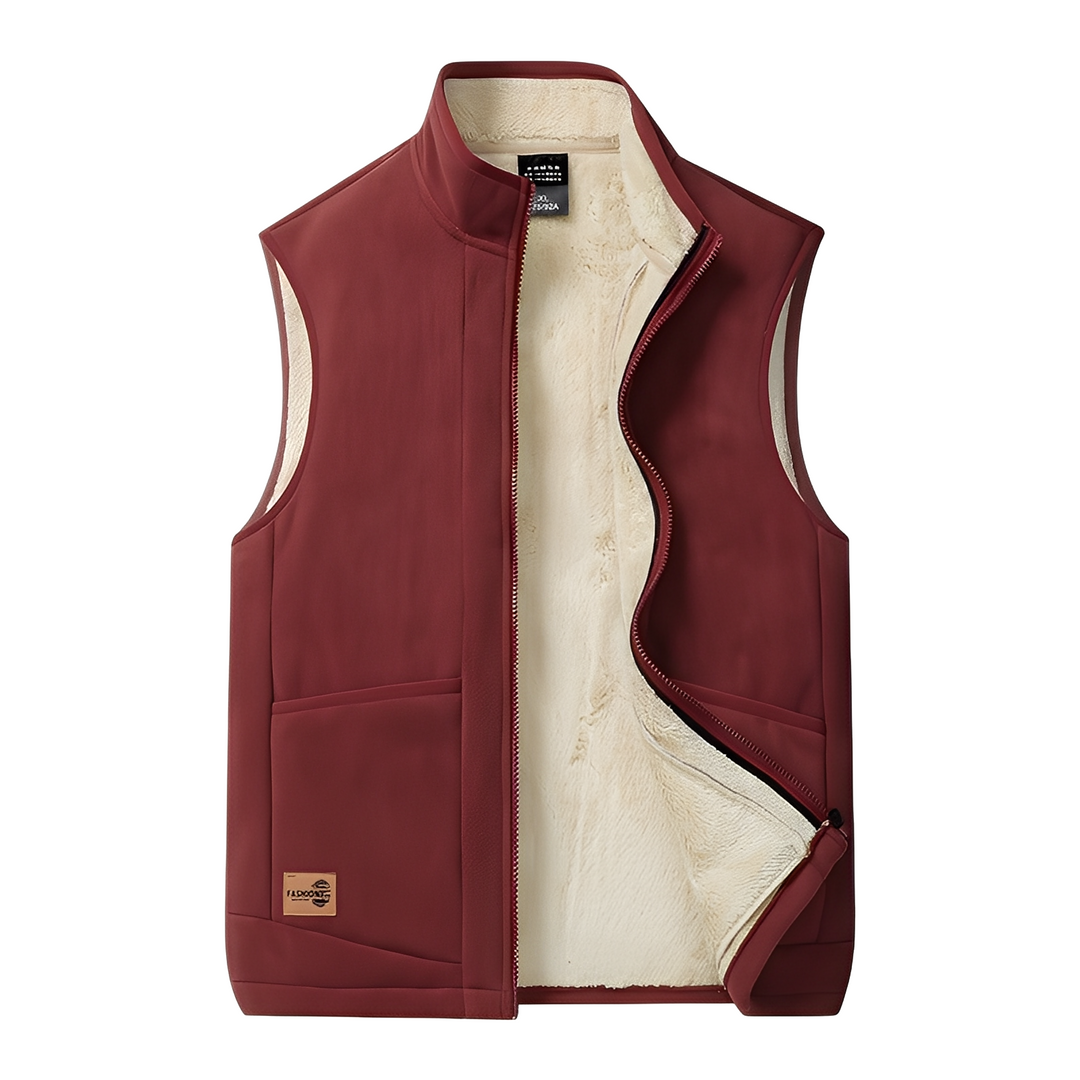 Agasalho masculino sem manga, colete acolchoado para inverno/outono, versátil e moderno, ótima opção casual.