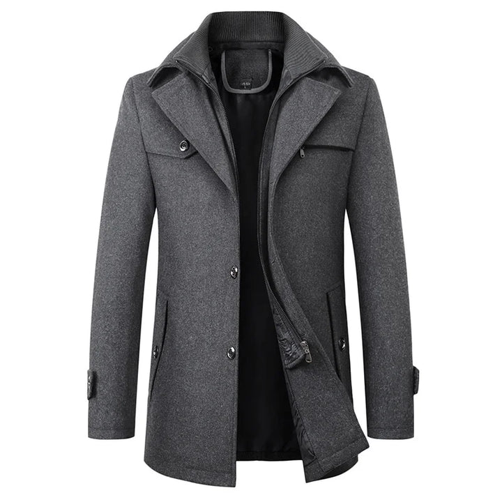 Jaqueta masculina impermeável para inverno, perfeita para dias frios e chuvosos. Estilo elegante e casual.