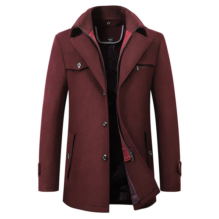 Jaqueta de inverno masculina impermeável, ideal para negócios. Roupa de frio elegante que oferece proteção e estilo.