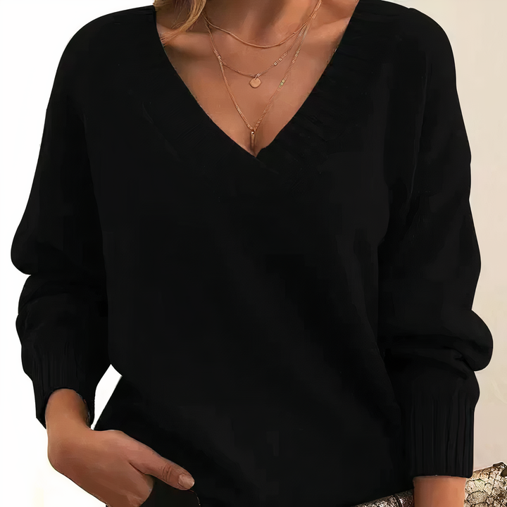 Suéter feminino elegante para outono/inverno, confortável e versátil. Perfeito para a moda.
