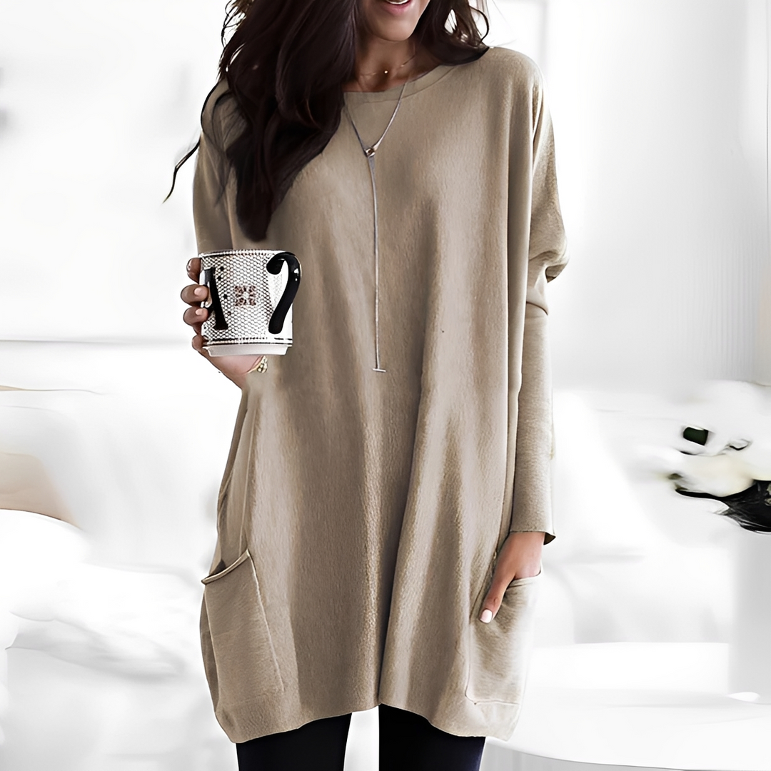Pulôver feminino Diane em tricô para dias frios. Moda aconchegante e casual.