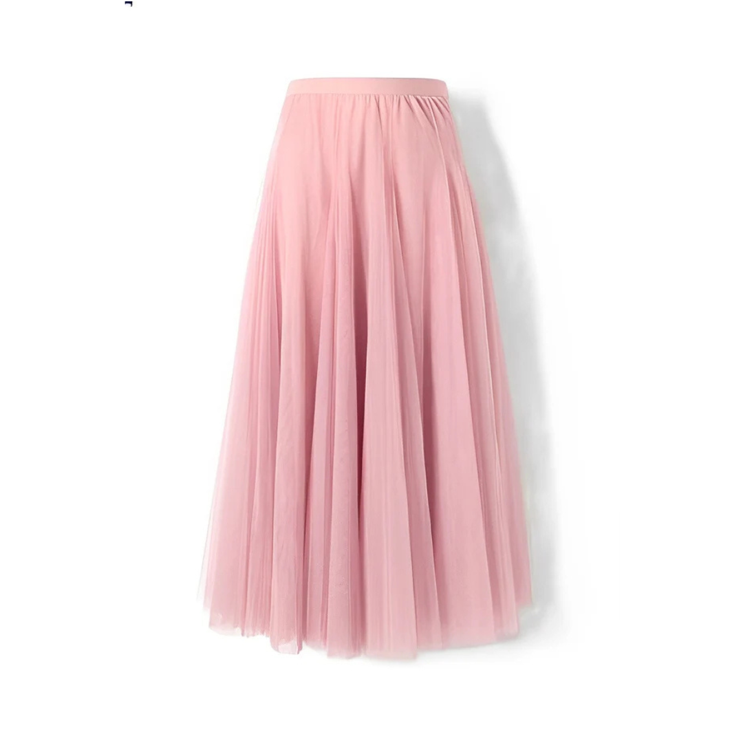 Saia plissada midi feminina para o trabalho ou passeio, com um toque elegante e clássico.
