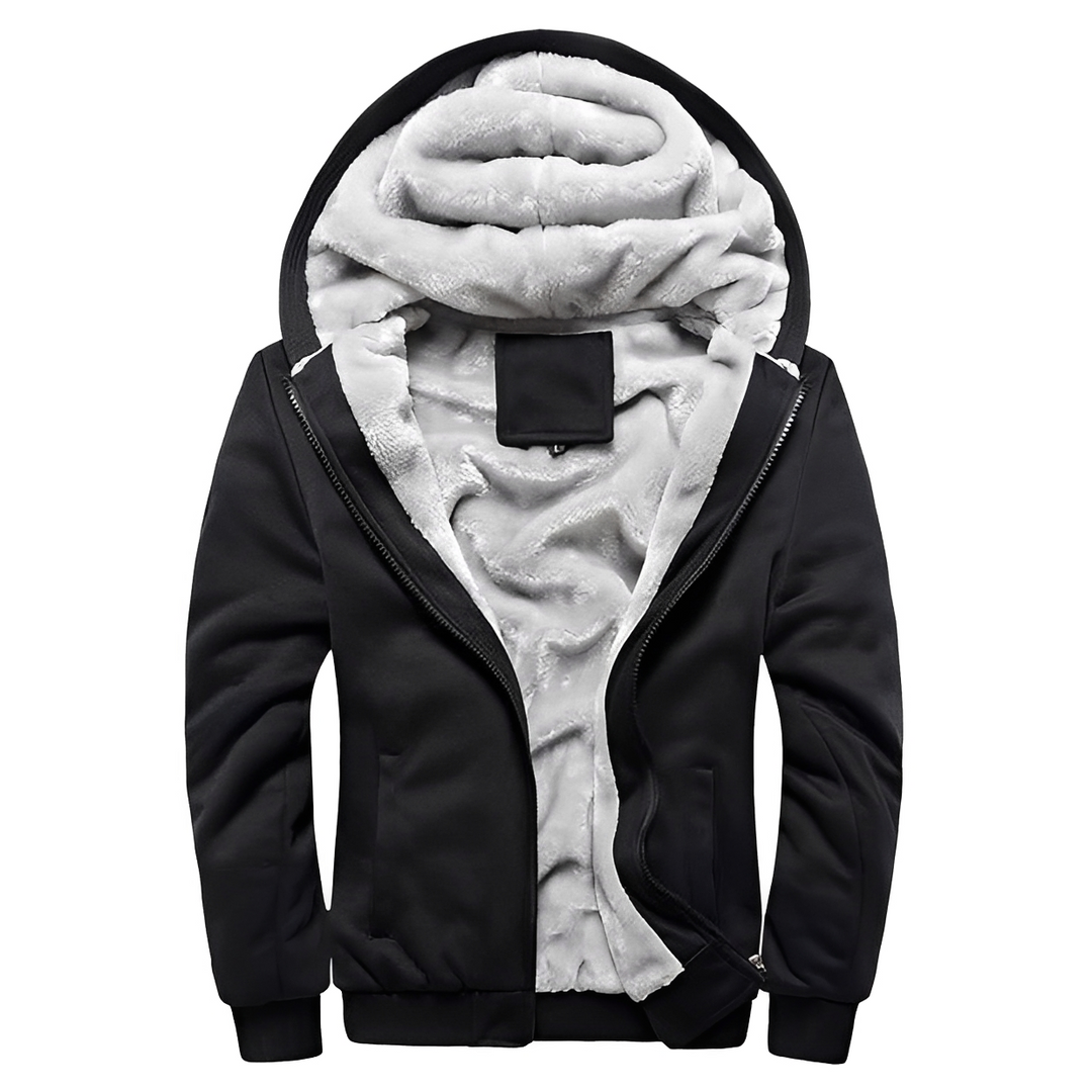 Jaqueta de inverno masculina Istvan cinza com capuz, essencial para roupa de frio, com estilo e durabilidade.