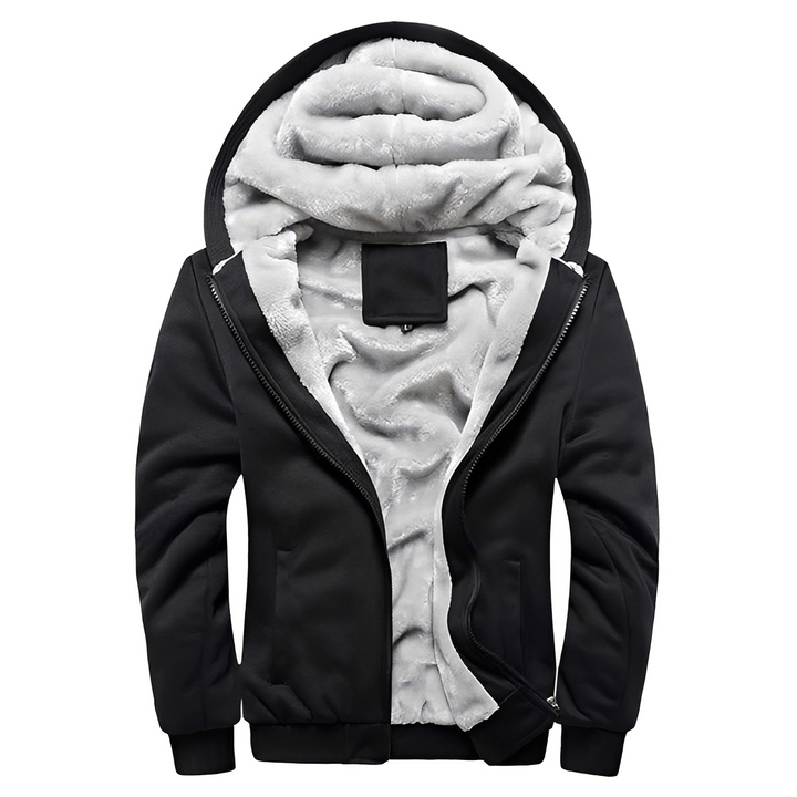 Jaqueta de inverno masculina Istvan cinza com capuz, essencial para roupa de frio, com estilo e durabilidade.