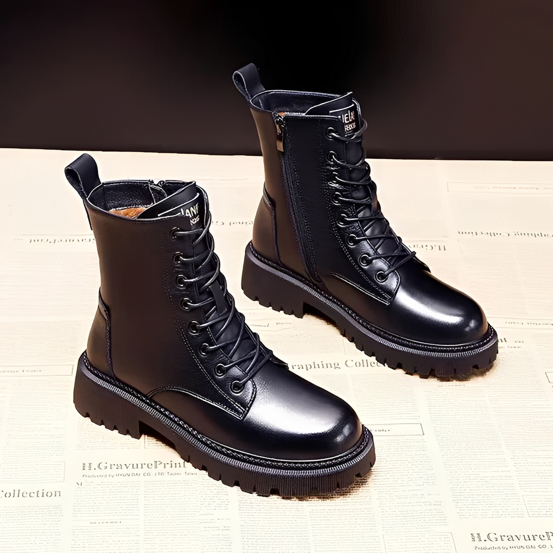 Moda inverno: botas femininas pretas, confortáveis e elegantes, perfeitas para dias frios com segurança.