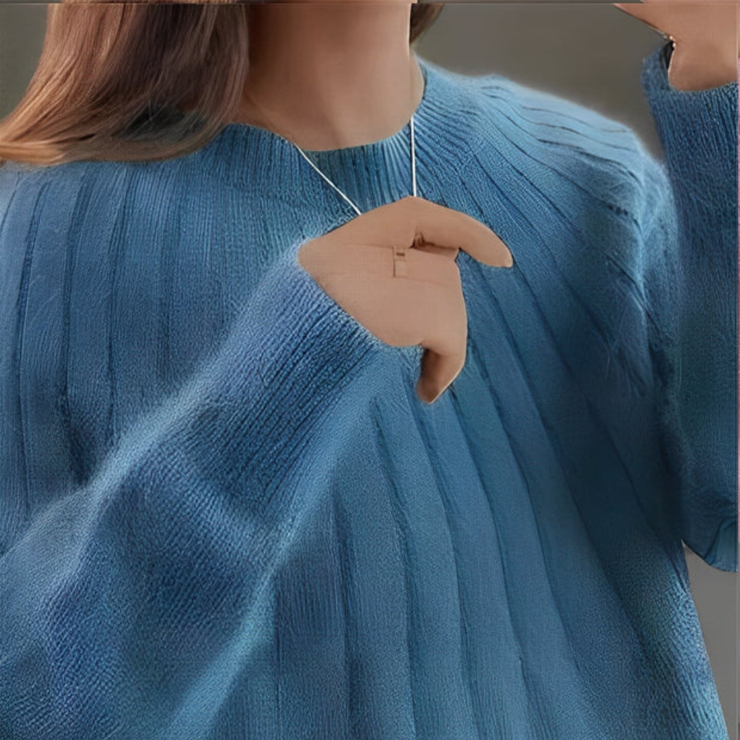 Suéter feminino versátil. Blusa de frio elegante e confortável, roupa de malha para o inverno, estilo atemporal.