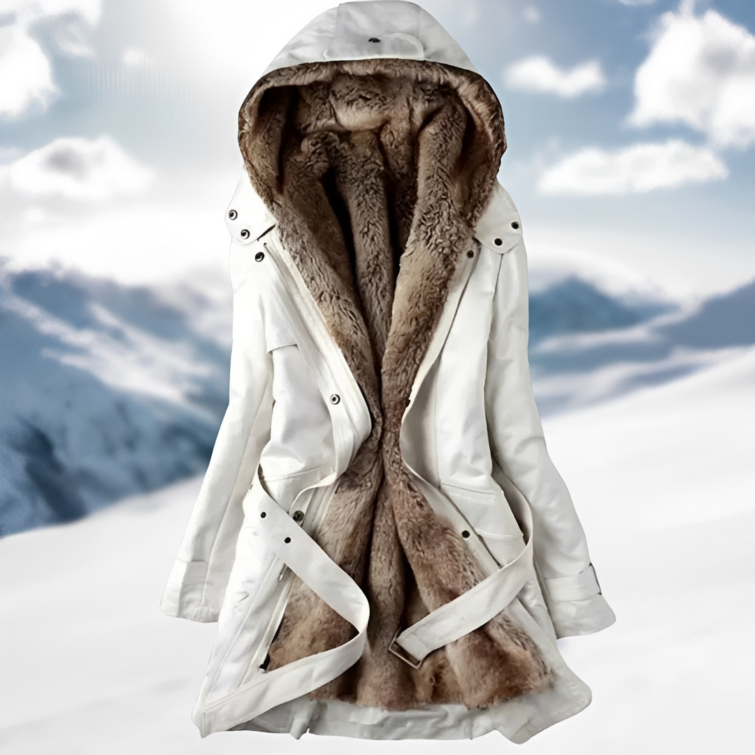 Jaqueta Hedda feminina, casaco de inverno elegante e quente. Agasalho estilosa para moda casual e outono, com muito estilo.