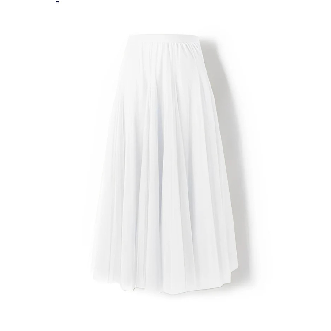 Saia Plissada Feminina Midi Elegante, vestuário versátil e moderno. Para todas as ocasiões.