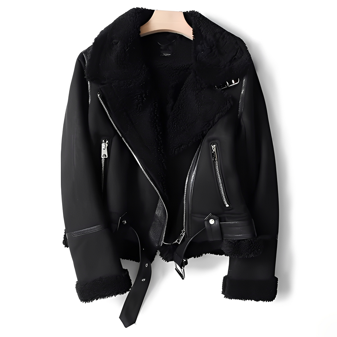 Casaco feminino de inverno, estilo moderno e casual, ideal para looks da moda e dias frios. Agasalho confortável.