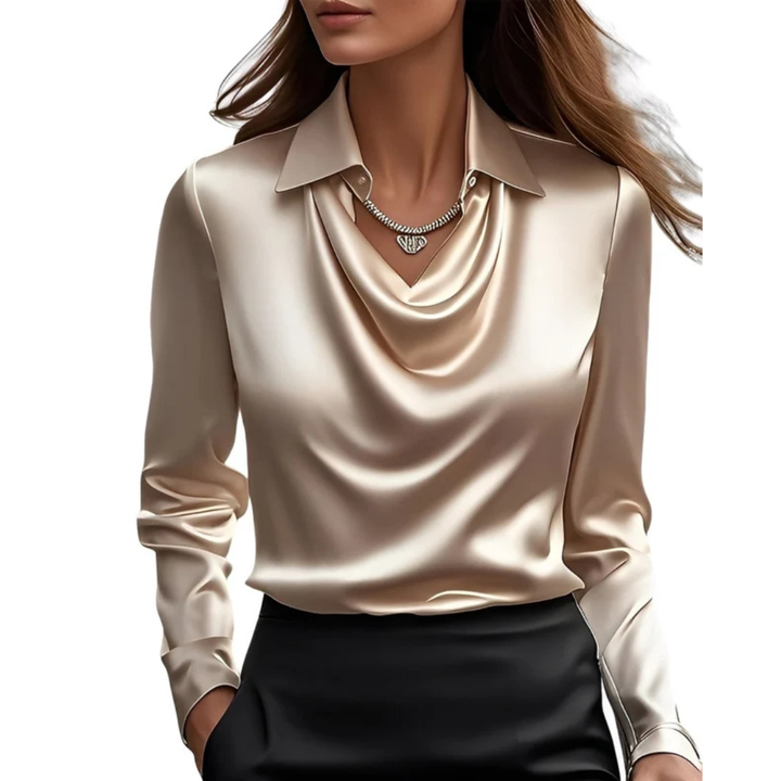 Blusa feminina Dionne, manga longa versátil. Conforto e sofisticação para compor looks de outono e inverno.