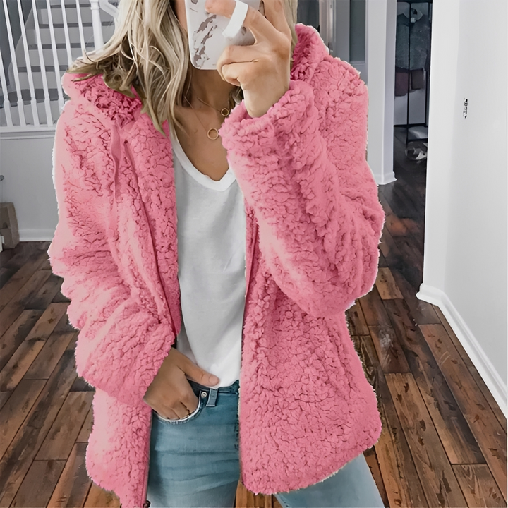Casaco feminino super quente para o inverno, jaqueta elegante que combina moda e conforto.