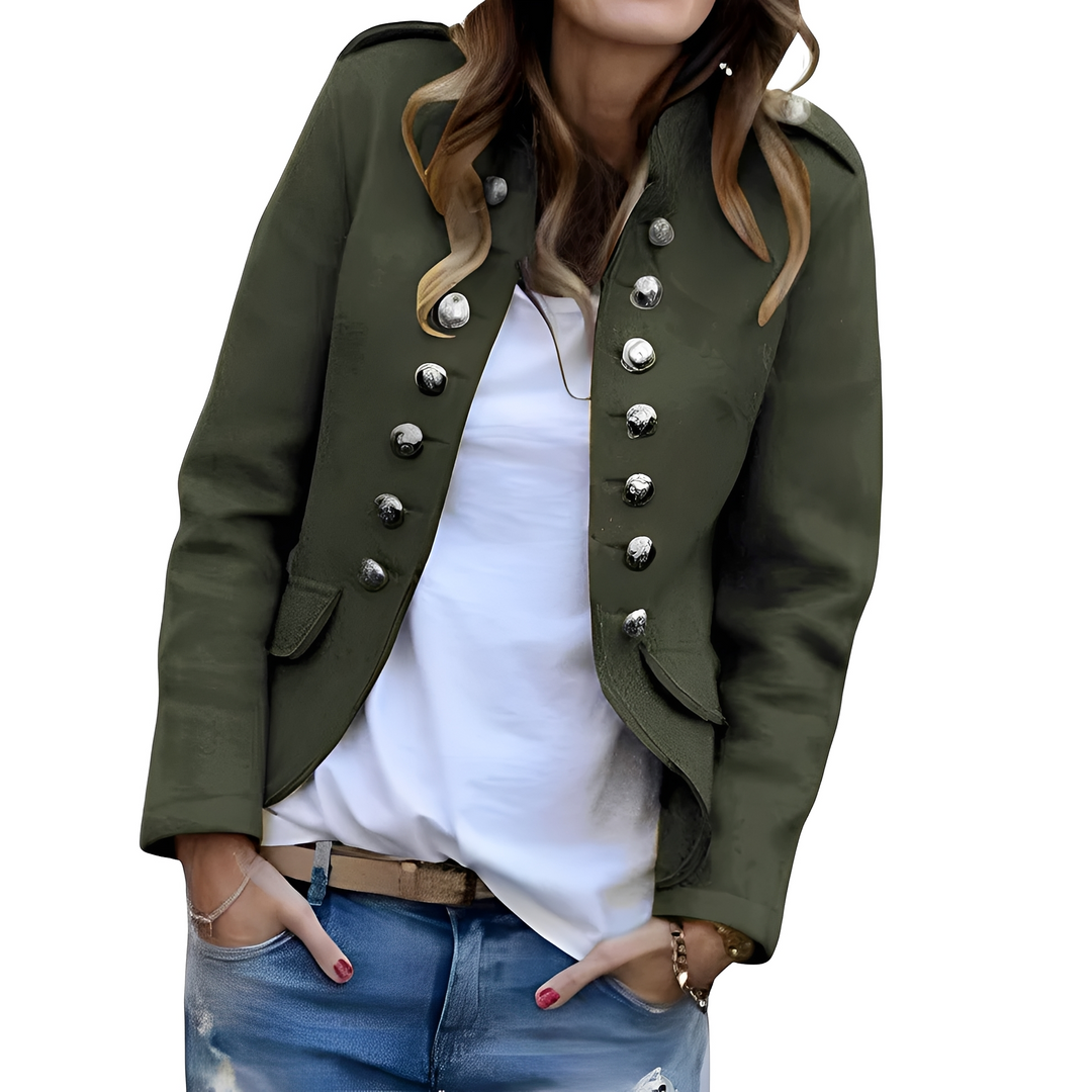 Blazer feminino moderno e sofisticado. Peça versátil de moda feminina, perfeito para roupa de trabalho.