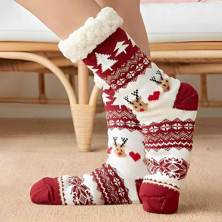 Meias femininas de inverno quentes e estilosas, perfeitas para aconchego e moda na estação fria.
