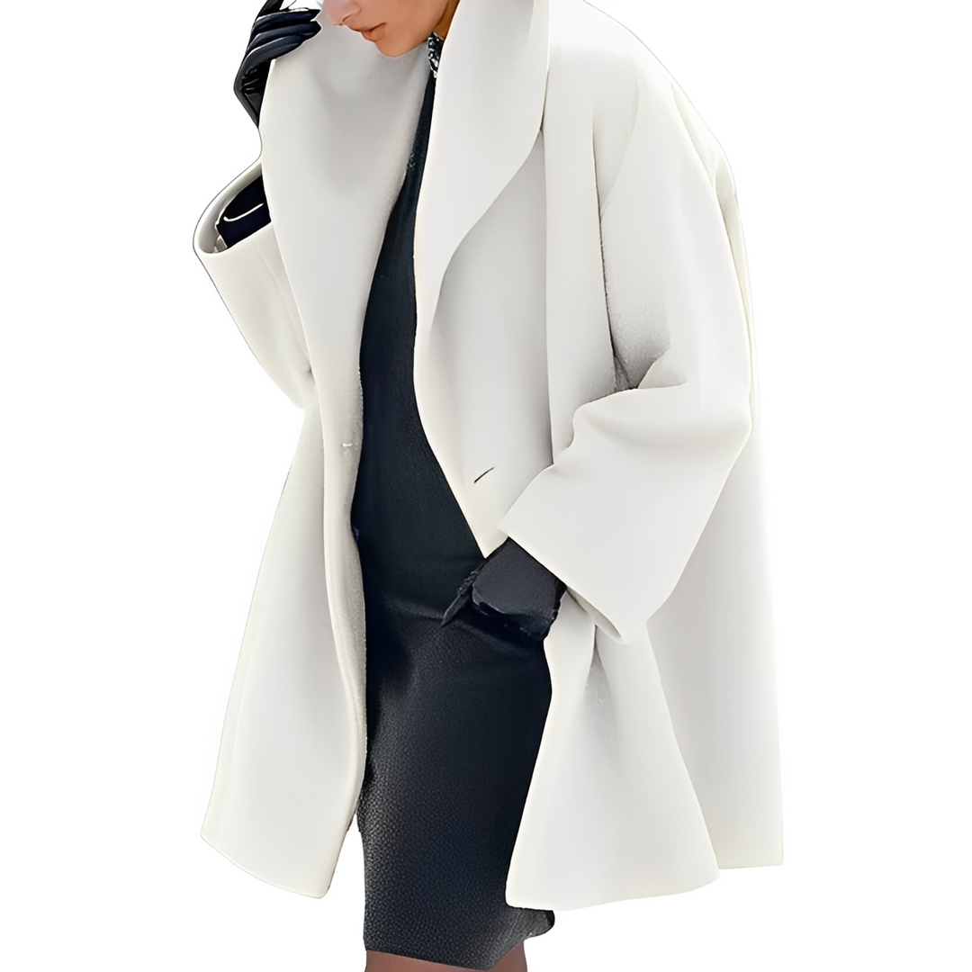 Casaco feminino elegante para o inverno, quente e confortável, ideal para dias frios e moda feminina.