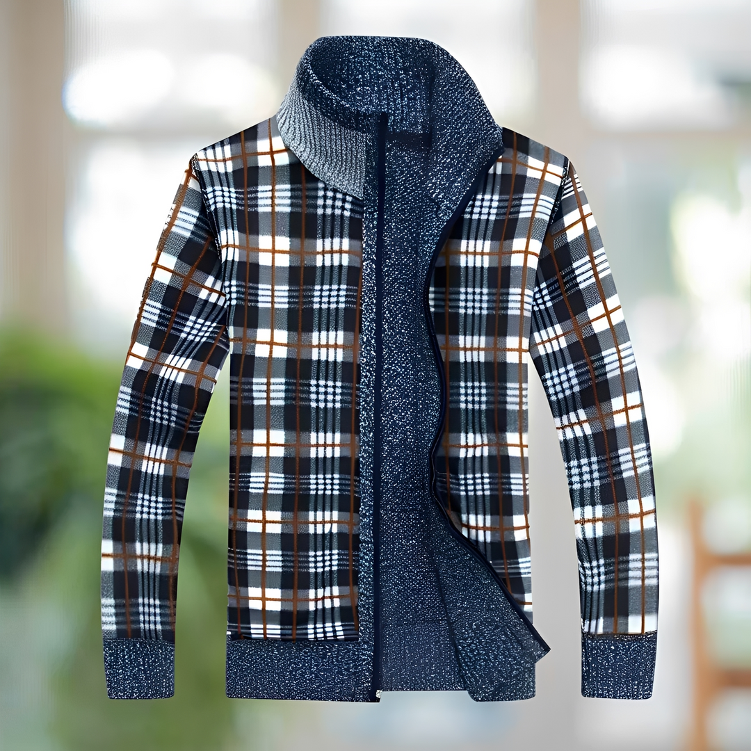 Agasalho masculino de inverno para uso casual, jaqueta quente e moderna que combina estilo e conforto no frio.