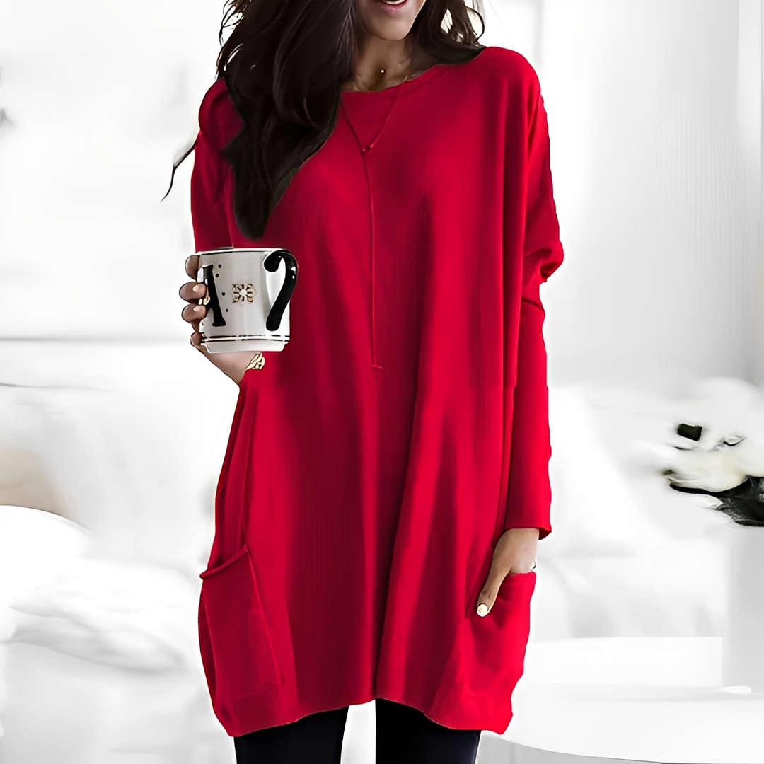 Blusa de tricô feminina Diane, pulôver elegante para o inverno. Conforto diário.