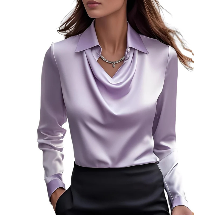 Blusa feminina Dionne manga longa, que combina conforto e estilo para criar looks modernos e sofisticados.