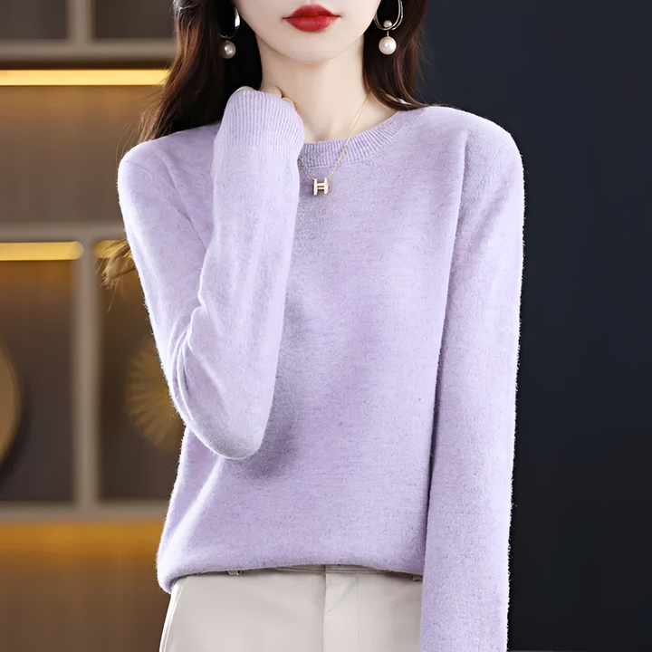 Pulôver Feminino Erica: suéter de inverno elegante e confortável para mulher, estilo atemporal.