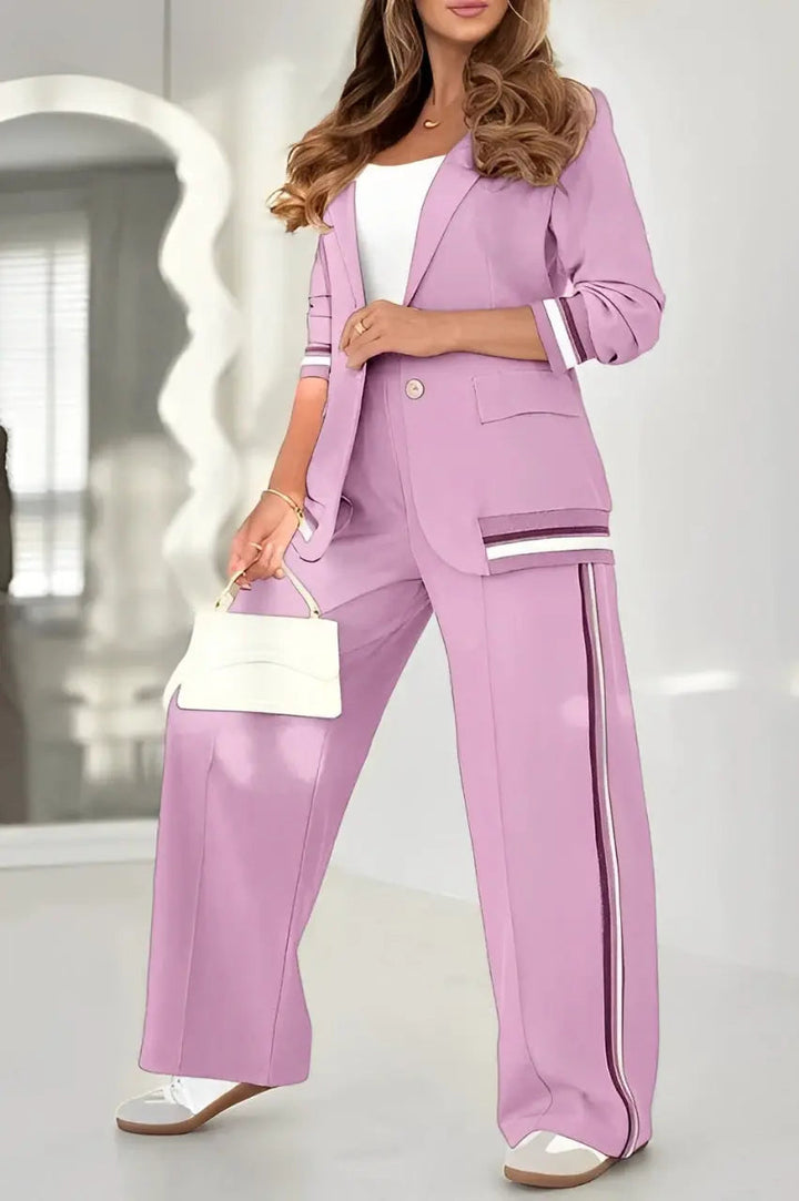 Conjunto casual feminino versátil, oferece conforto e estilo para diversas ocasiões.