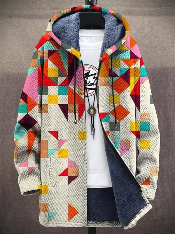 Cardigan feminino versátil e luxuoso, com design artístico, para looks casuais ou elegantes em qualquer estação.