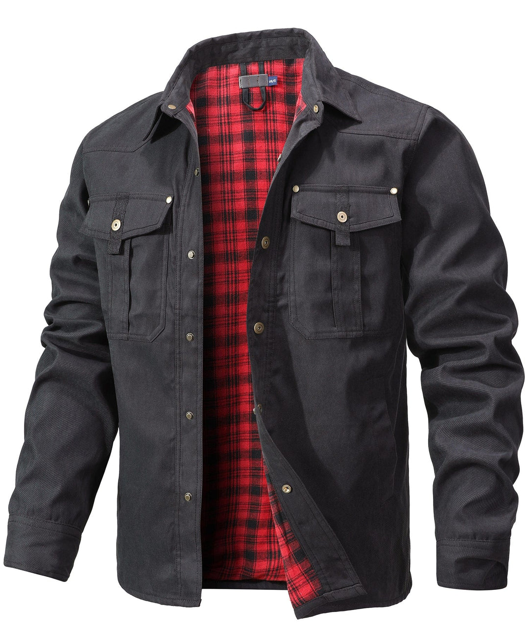 Casaco masculino Rover, vista frontal, bolsos práticos, design moderno e versátil para homens.