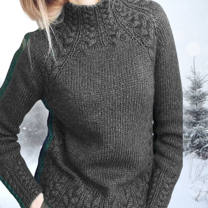 Peça essencial de inverno: suéter feminino gola alta, quente, elegante e muito confortável.