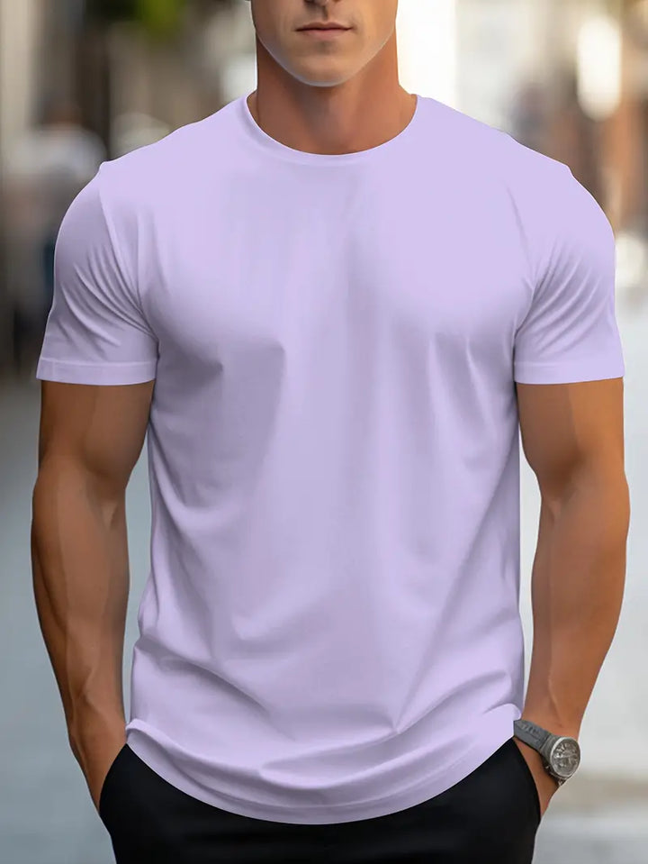 T-shirt masculina para o dia a dia, estilo versátil, básico.