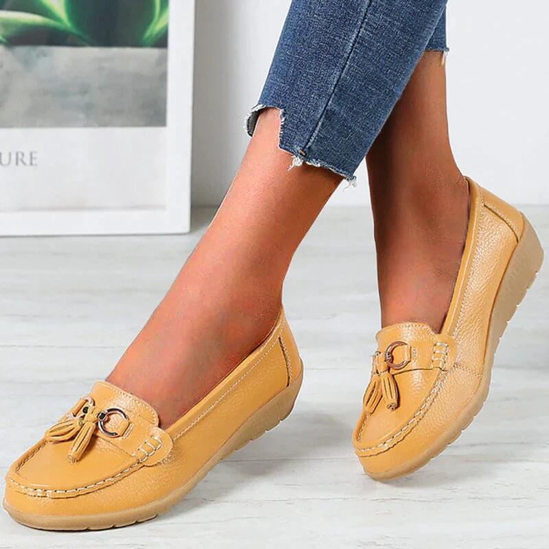 Sola flexível dos Sapatos Femininos Odalys, garantindo conforto e aderência. Ideal para uso diário.