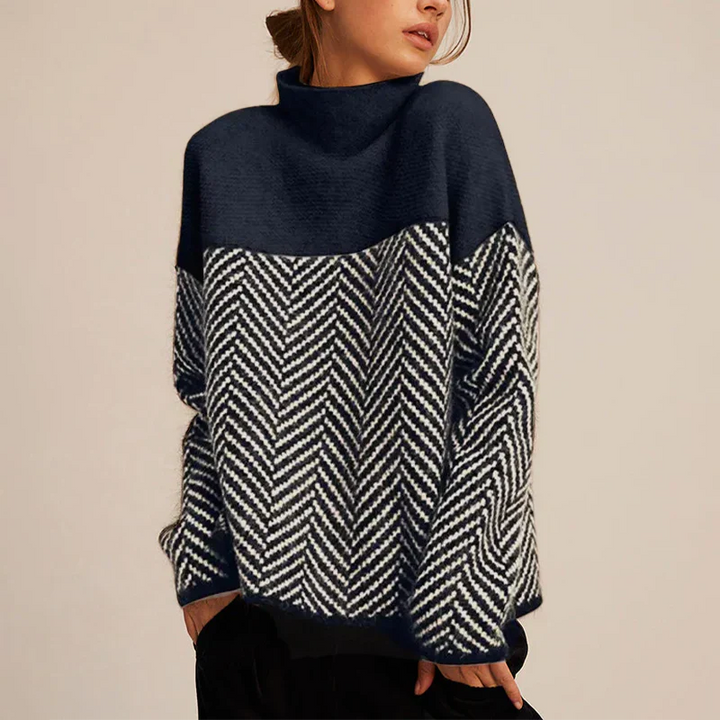 Camisola de gola alta feminina, suave e confortável. Perfeita para looks casuais ou elegantes no outono/inverno.