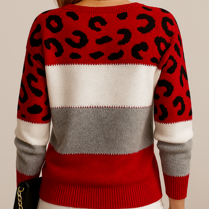 Suéter feminino de oncinha super confortável, perfeito para manter-se aquecida com muito estilo no inverno.