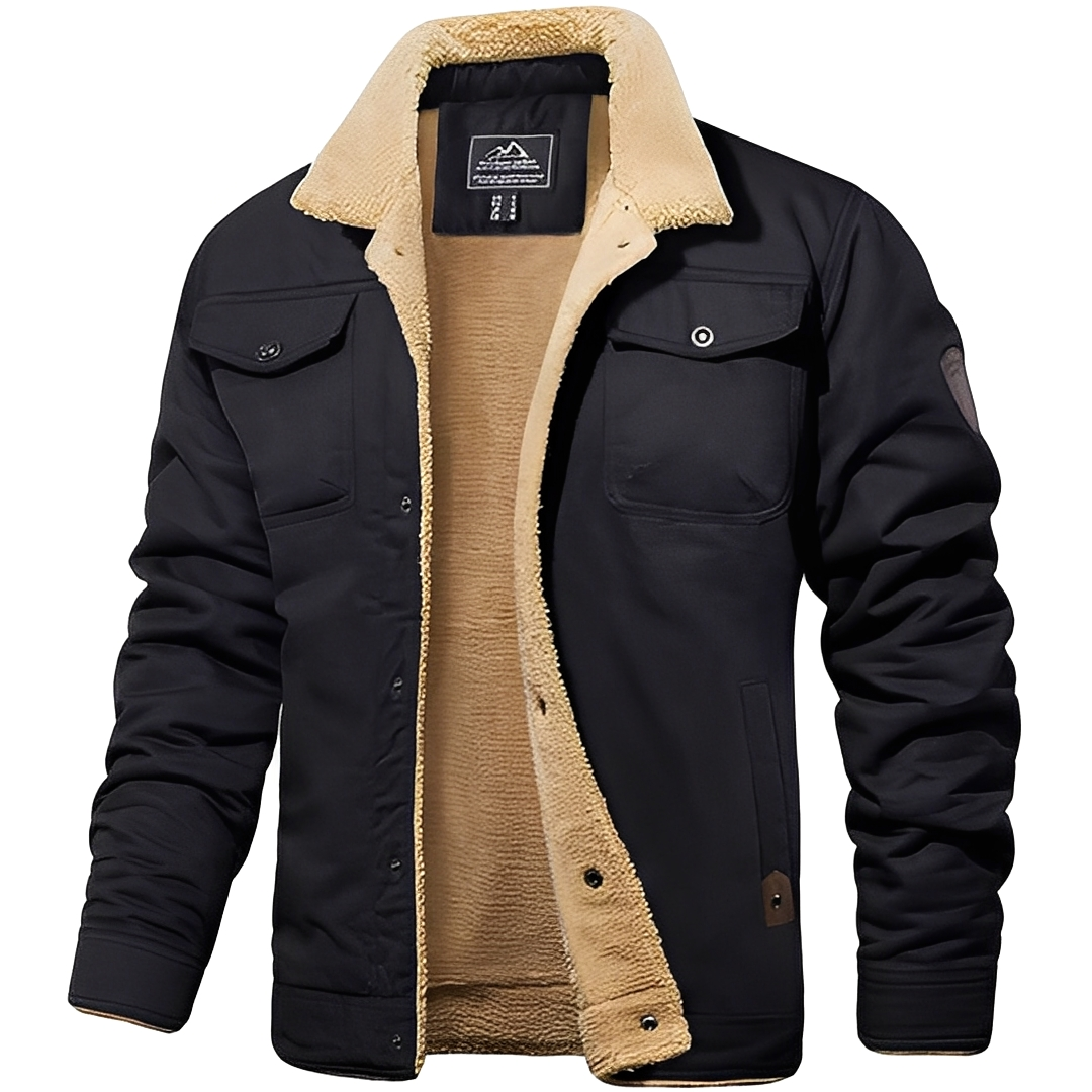 Jaqueta bomber masculina de inverno, agasalho casual e confortável para dias frios.