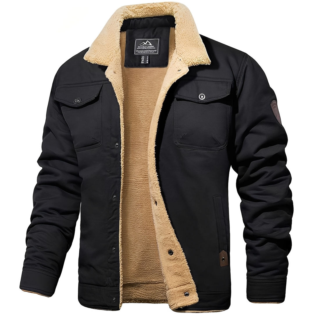Jaqueta masculina versátil para inverno, com estilo moderno e conforto térmico superior.