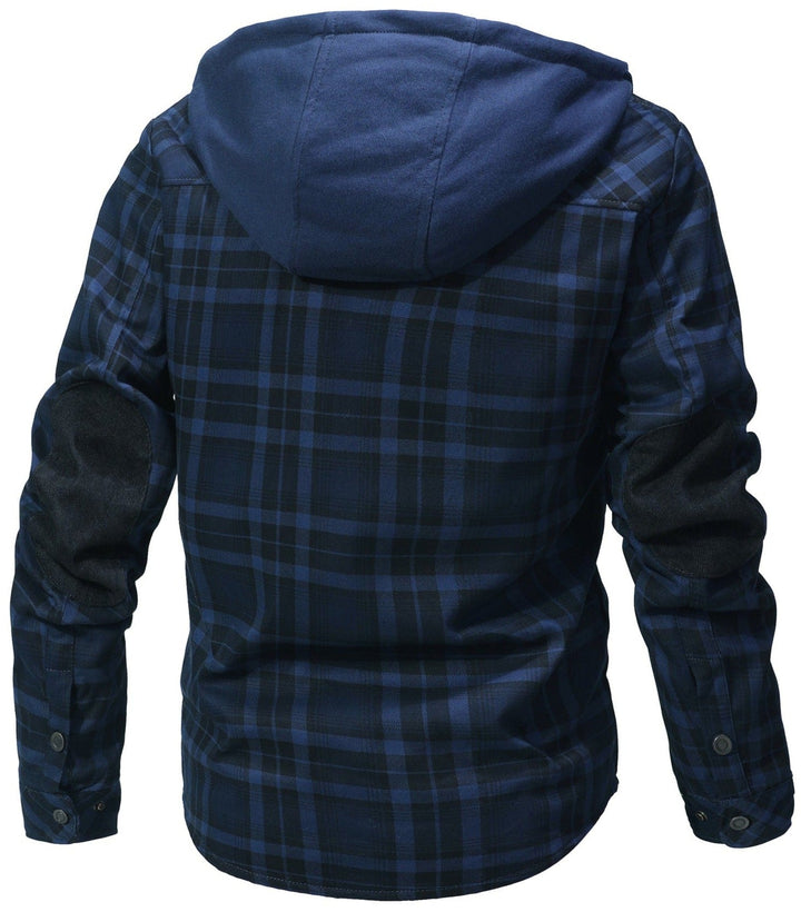 Woodland casaco masculino com capuz, ideal para dias frescos. Agasalho casual, confortável e resistente ao vento.