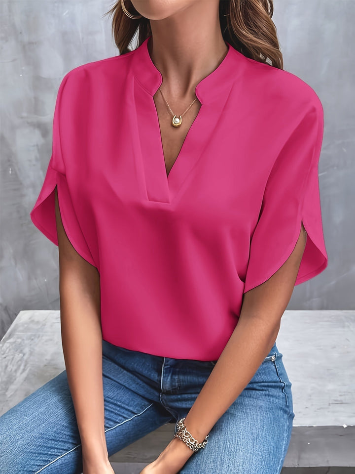 Roupafeminina versátil: blusa leve, casual e elegante para diversas ocasiões.