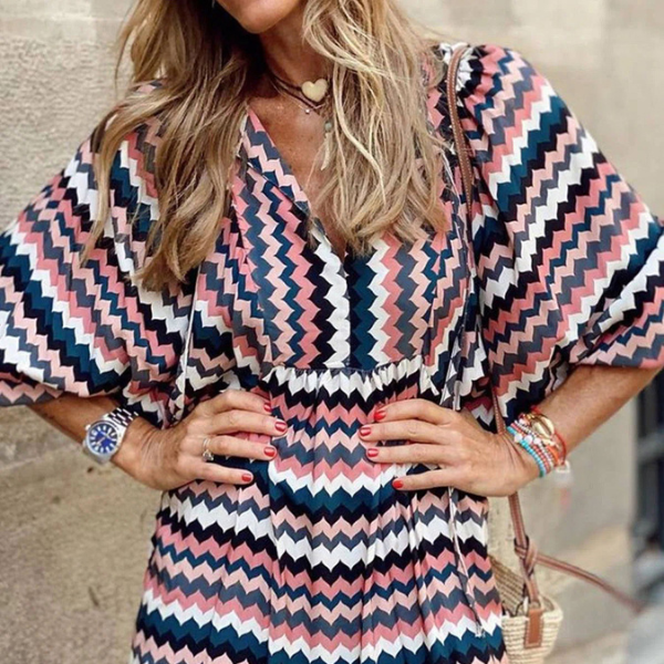 Vestido de verão feminino floral, casual chique, confortável e super estiloso para a estação.