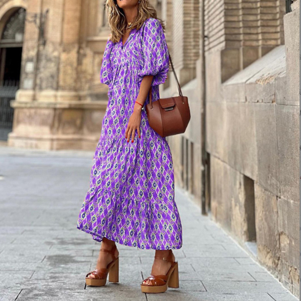 Vestido leve floral para o verão, moda feminina, estilo casual e muito confortável para o calor.