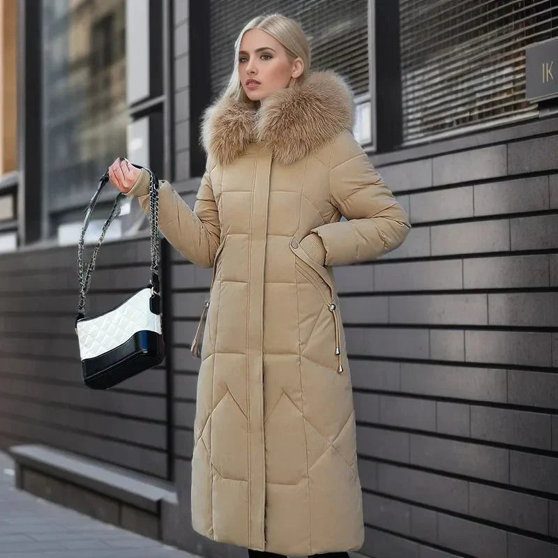 Estilo elegante: Casaco feminino de inverno, inspirado na moda italiana. Conforto e sofisticação.