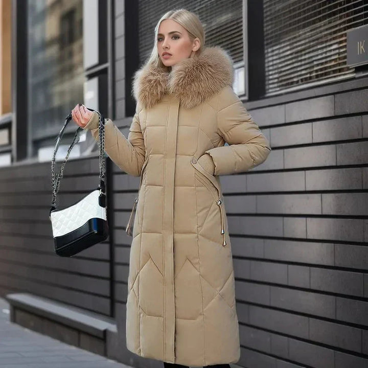 Estilo elegante: Casaco feminino de inverno, inspirado na moda italiana. Conforto e sofisticação.