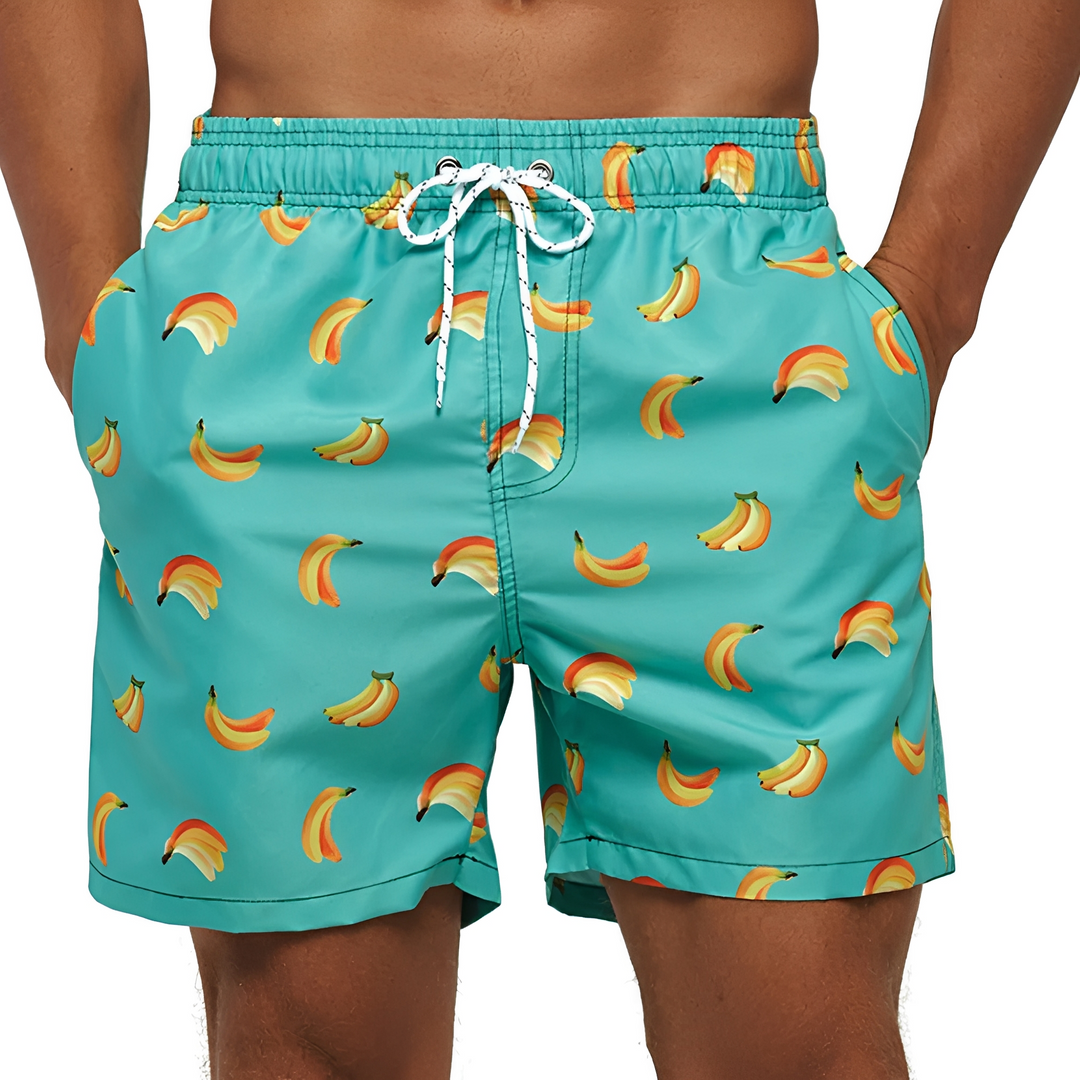 Short de banho masculino confortável para verão. Ideal para praia, piscina e lazer. Roupa de moda praia casual.