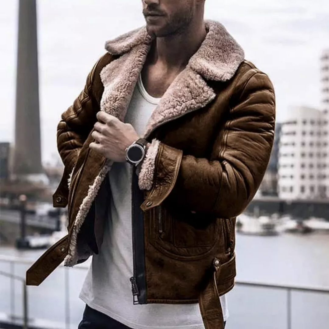 Jaqueta masculina estilosa para o inverno, design moderno e aconchegante, perfeita para o estilo masculino e moda atual.