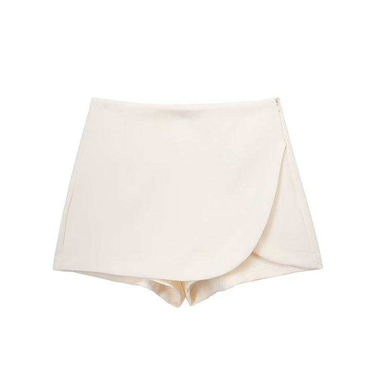 Saia Curta Feminina casual e versátil, com calção integrado. Perfeita para moda feminina.