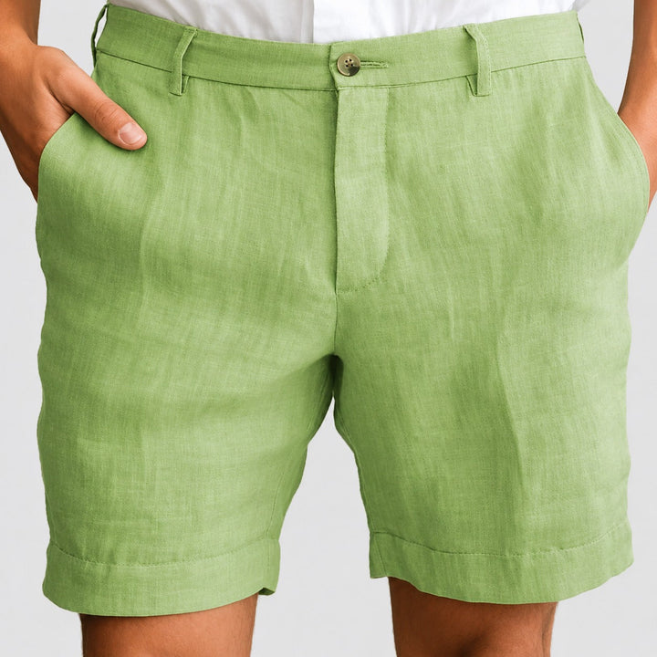 Shorts casual masculino de verão, tecido leve e macio, oferece máximo conforto para dias quentes.