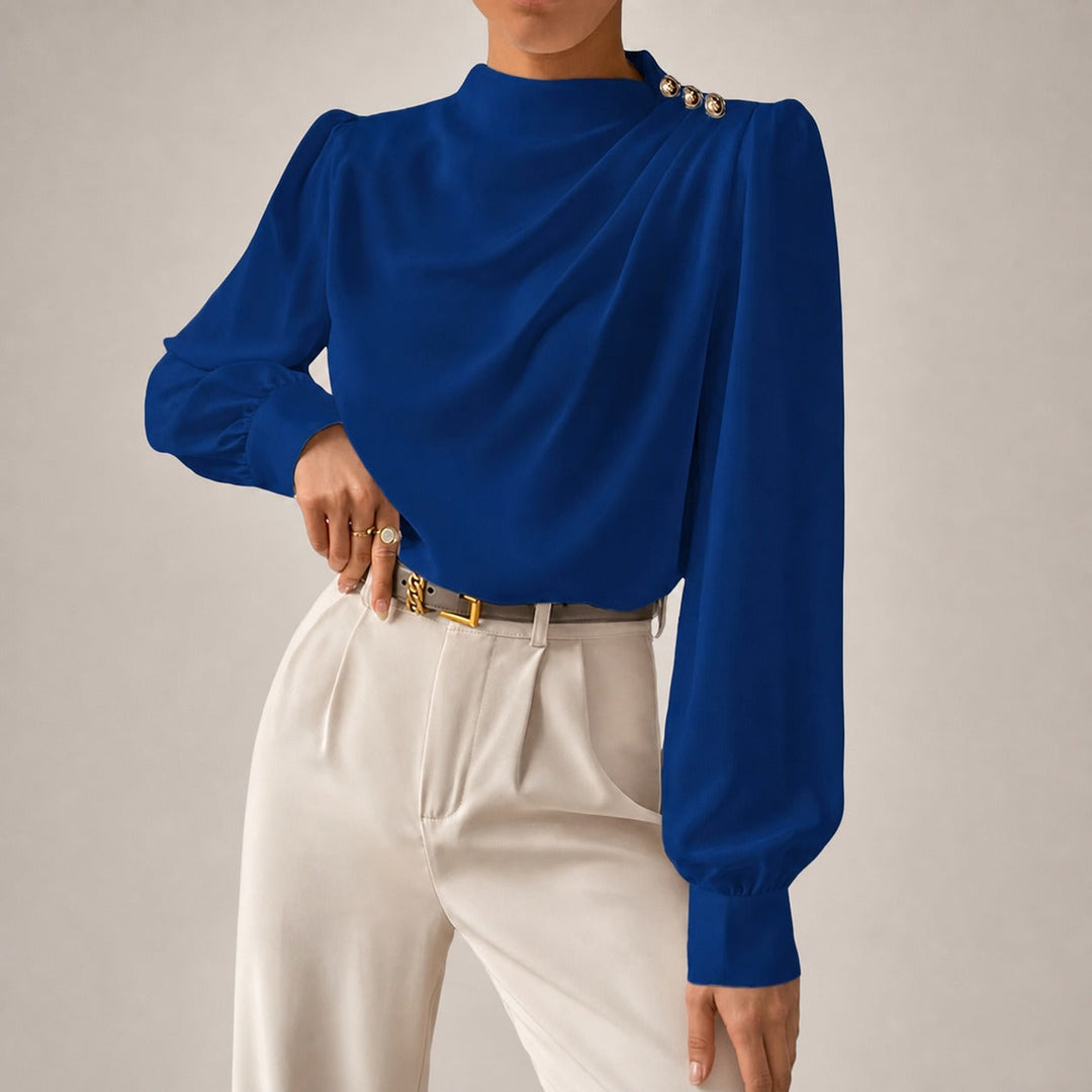 Blusa feminina elegante, caimento solto de verão. Estilo e conforto para um look casual e moderno.