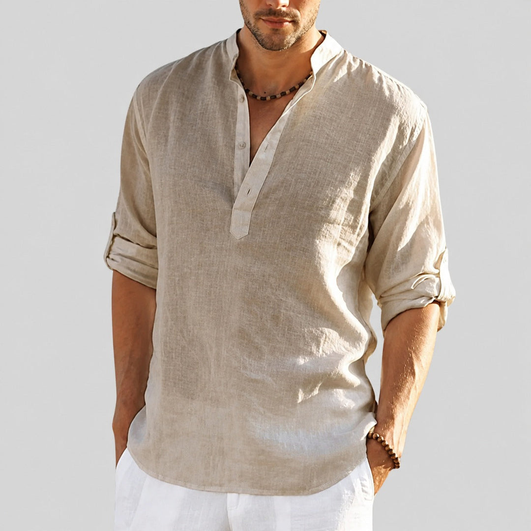 Camiseta masculina de verão, roupa casual para homem. Leve, fresca e com estilo moderno.