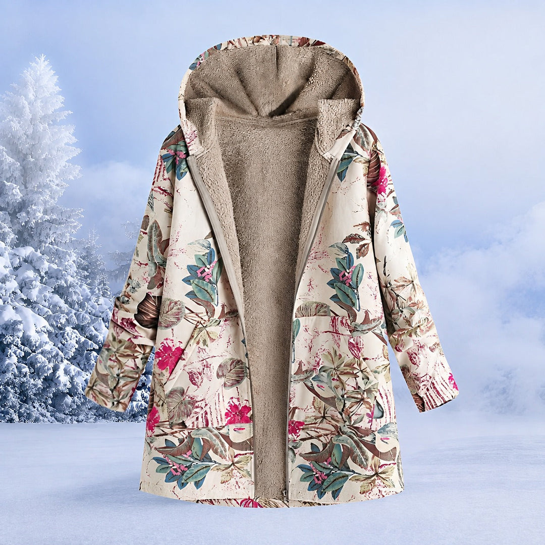 Jaqueta de inverno feminina colorida e estilosa, perfeita para dias frios. Moda outwear confortável.